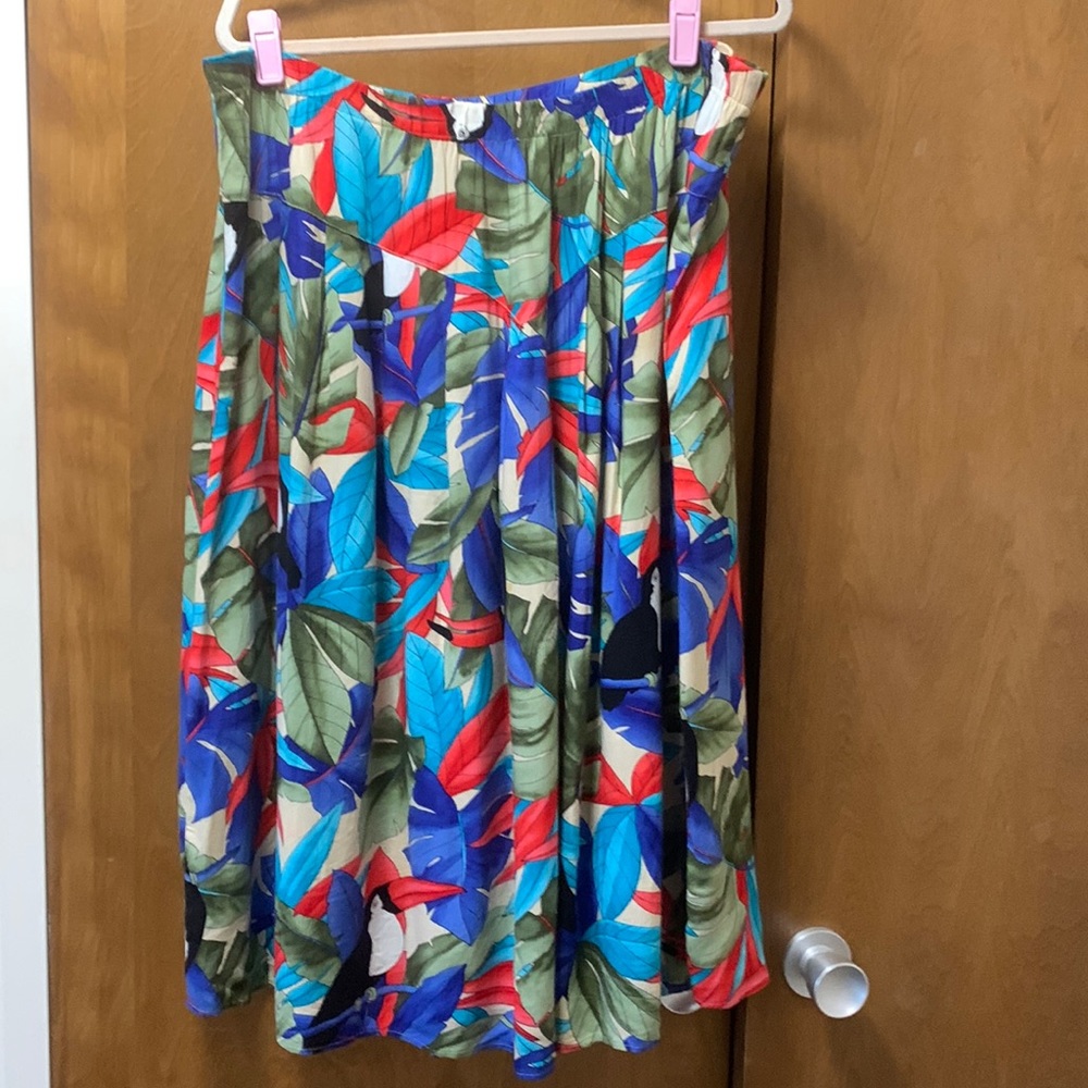 CALIFORNIA KRUSH VINTAGE RETRO PRINT SKIRT